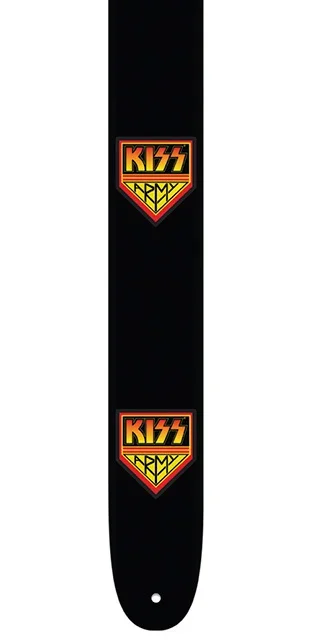 Perris 2.5″ Leather Hi-Res “KISS” Licensed Guitar Strap