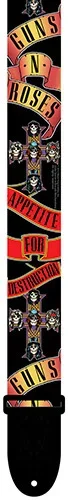 Perris 2″ Polyester “Guns N Roses” Licensed Guitar Strap