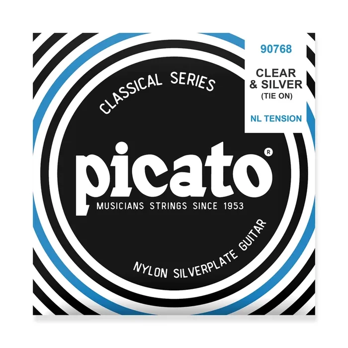 Picato Clear & Silver Nylon Normal Tension Classical Guitar Strings