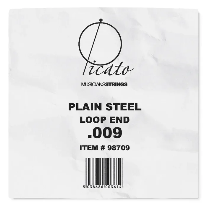 Picato Plain Loop End 0.009″ Steel String