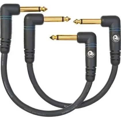 Planet Waves 6 Patch Cable Gold Jacks (2 per pack)