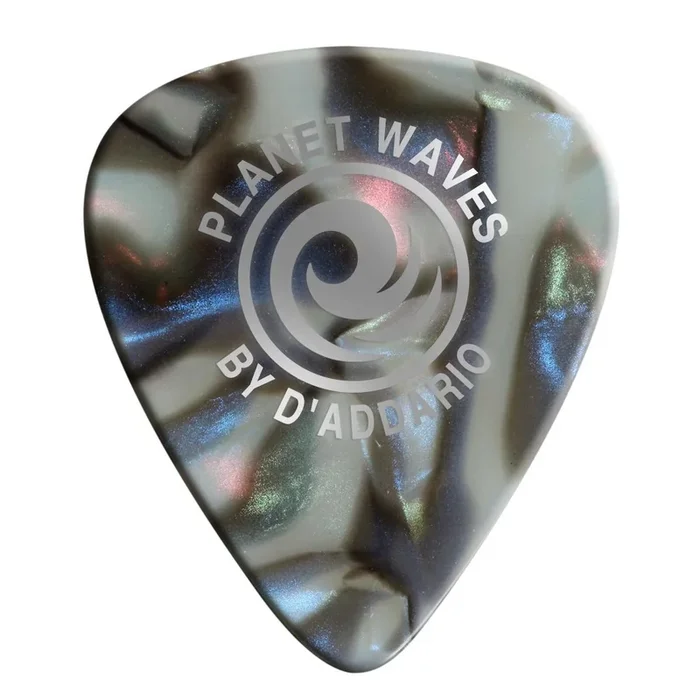 Planet Waves Abalone Celluloid Guitar Picks 25 pack, Light