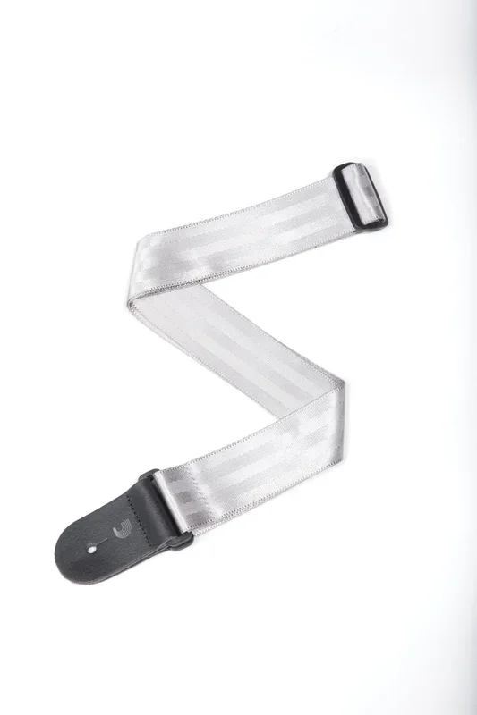 Planet Waves Seat Belt Guitar Strap, Silver