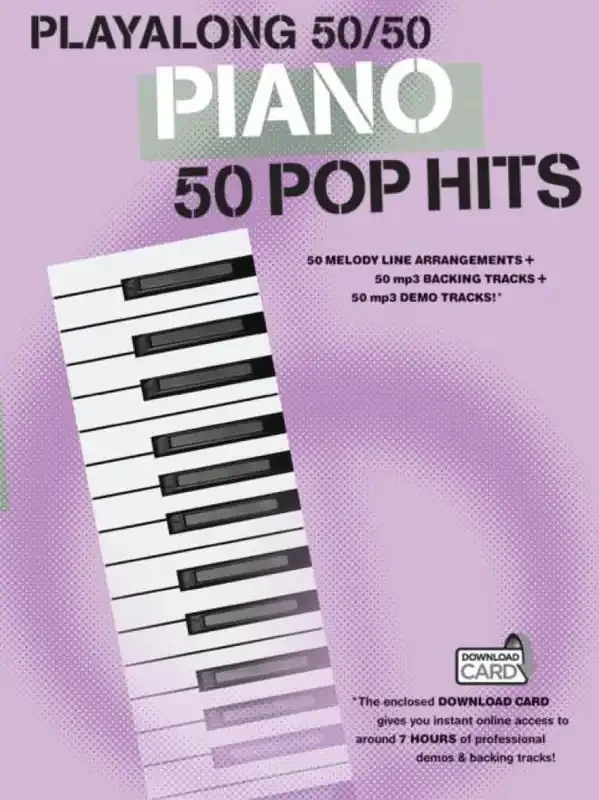 Playalong 50/50 Piano – 50 Pop Hits