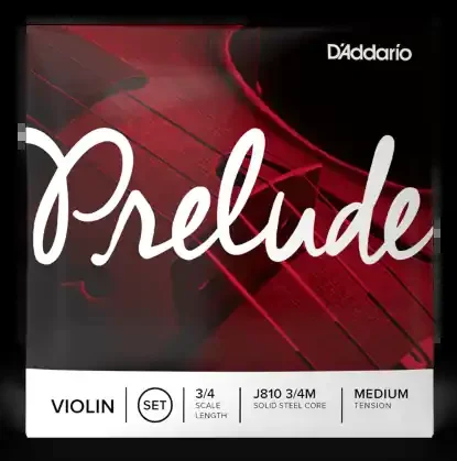 Prelude By D‘Addario 3/4 Violin String Set – Medium Tension