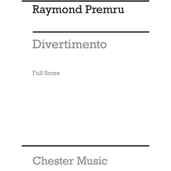 Premru, Raymond – Divertimento 10 Parts (9 Movements)