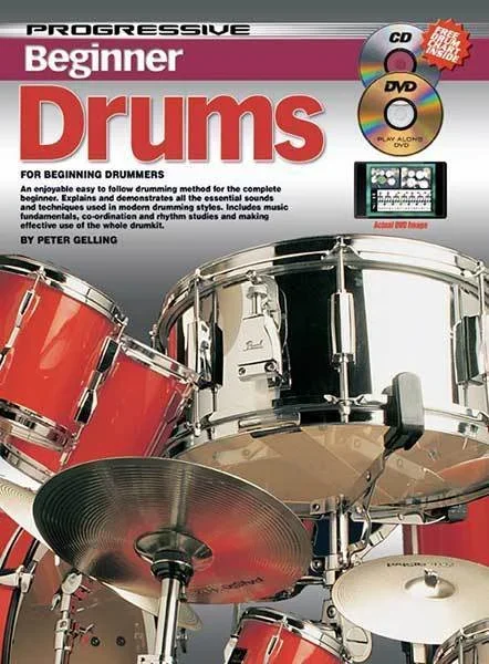Progressive Beginner Drums Book/CD/DVD Book