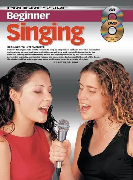 Progressive Beginner Singing Book/CD/DVD Book