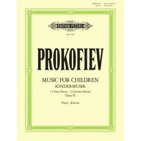 Prokofiev, Sergei Music for Children 12 Easy Pieces Op. 65 (Musik für Kinder) (Piano Solo)
