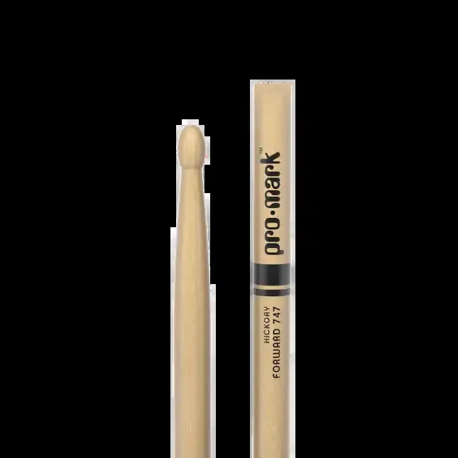 Promark Classic Forward 747 Hickory Drumstick, Oval Wood Tip