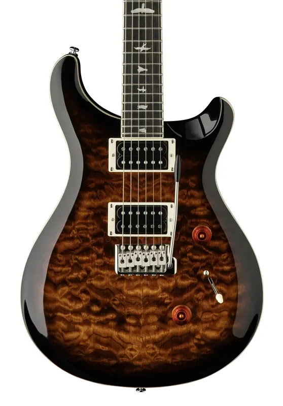PRS SE Custom 24 Quilt – Black Gold Burst