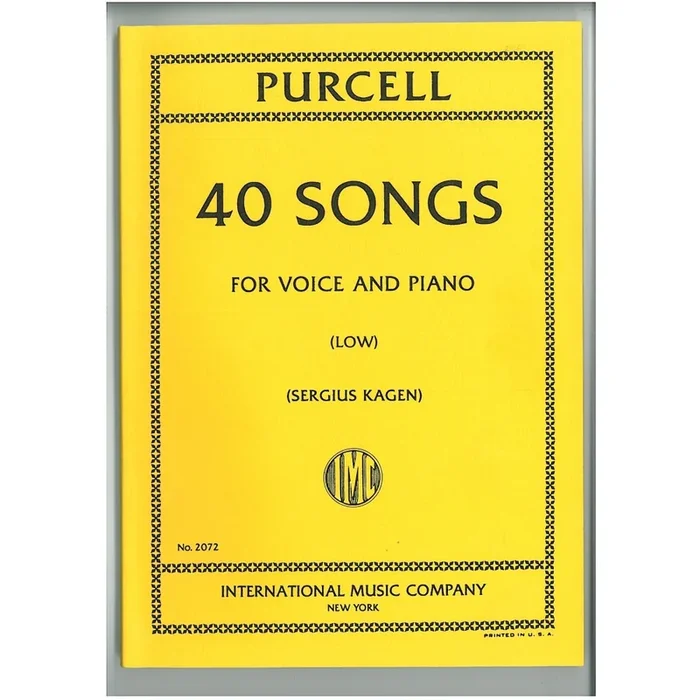 Purcell, Henry – 40 SONGS L.Vce Pft-Complete