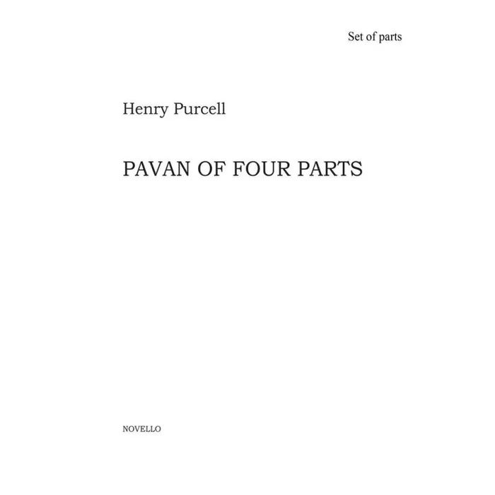 Purcell, Henry – Pavan For Three Violins And Bass In G Minor Z752