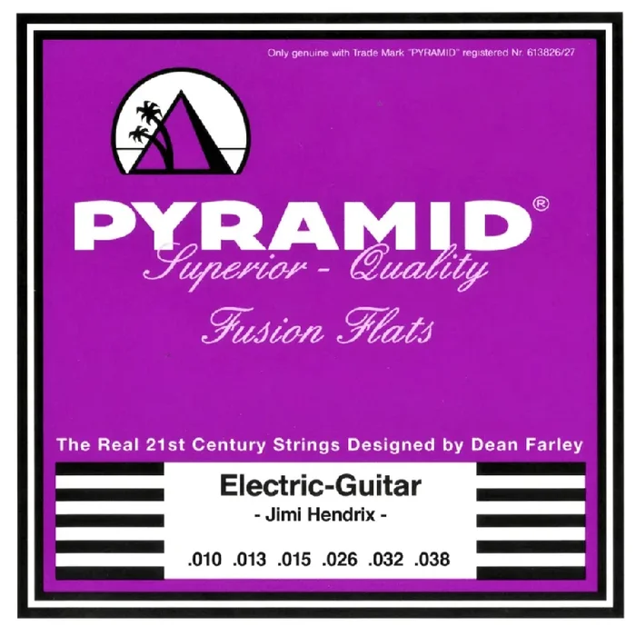 Pyramid FUSION FLATS Pure Nickel Flatwound 10-38 Electric Guitar Strings