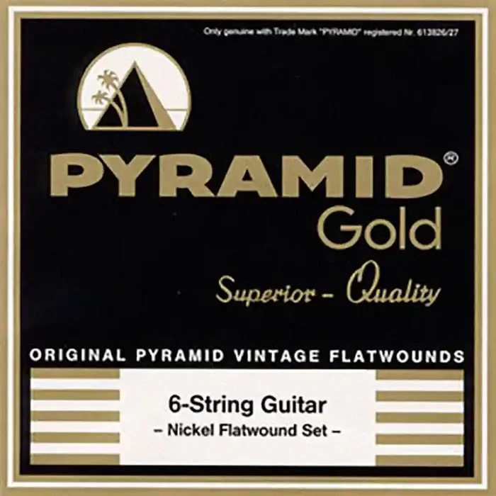 Pyramid Gold 12-52 Pure Nickel Flatwound Guitar Strings