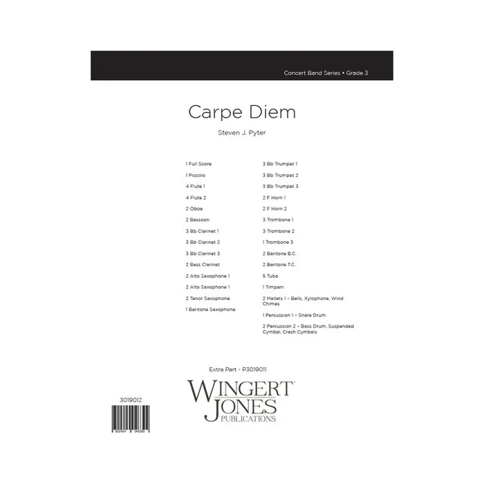 Pyter, Steven J. – Carpe Diem – Full Score