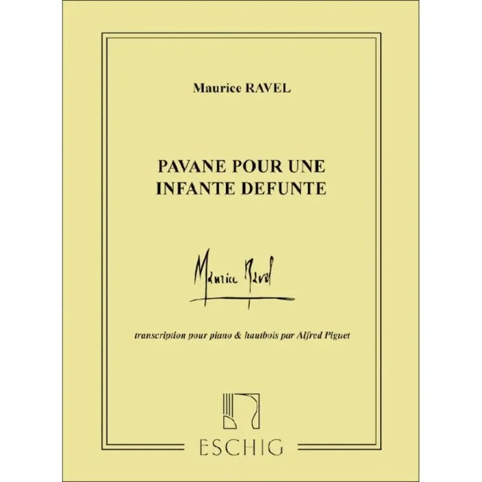 Ravel, Maurice – Pavane Pour Une Infante Defunte Hautbois-Piano