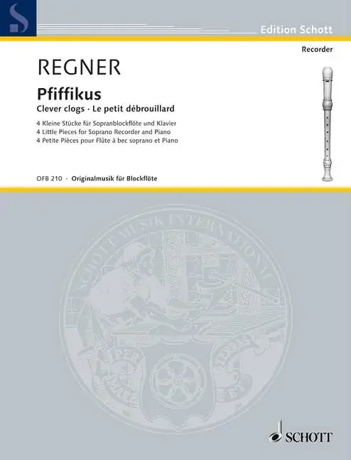 Regner Pfiffikus – Clever Clogs for Descant Recorder and Piano
