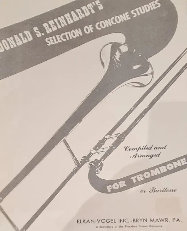 Reinhardt‘s Selection of Concone Studies (for Trombone)