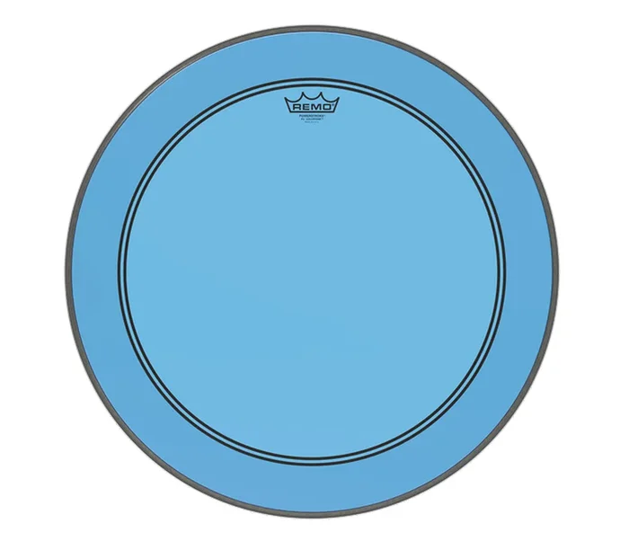Remo 26 ” Powerstroke 3 Blue Colortone Batter Drum Head with 5 ” Offset Hole