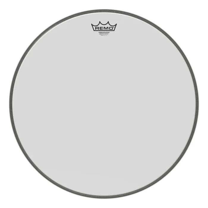 Remo Ambassador Smooth White Bass Drumhead 18″