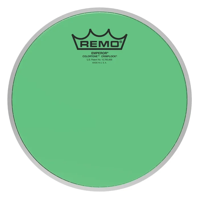 Remo Emperor Colortone Crimplock Green Tenor Drumhead 8″