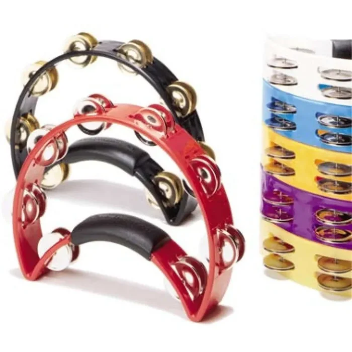 Rhythm Tech POLISHED BRASS JINGLES Tambourine BRTT7P PURPLE