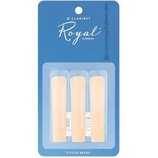 Rico Royal Reeds – Bb Clarinet (3 Pack)
