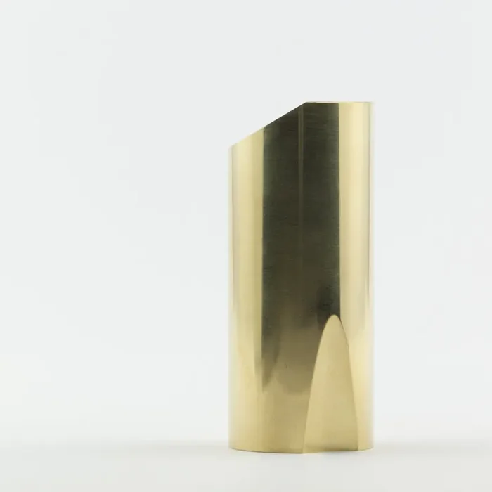 Rock Slide Polished Brass Guitar Slide, Medium