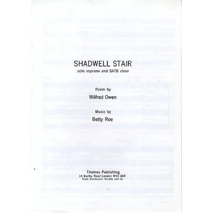Roe, Betty – Shadwell Stair