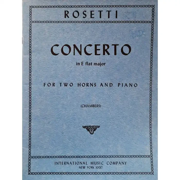 Rosetti Concerto in Eb Major (for 2 Horns and Piano)