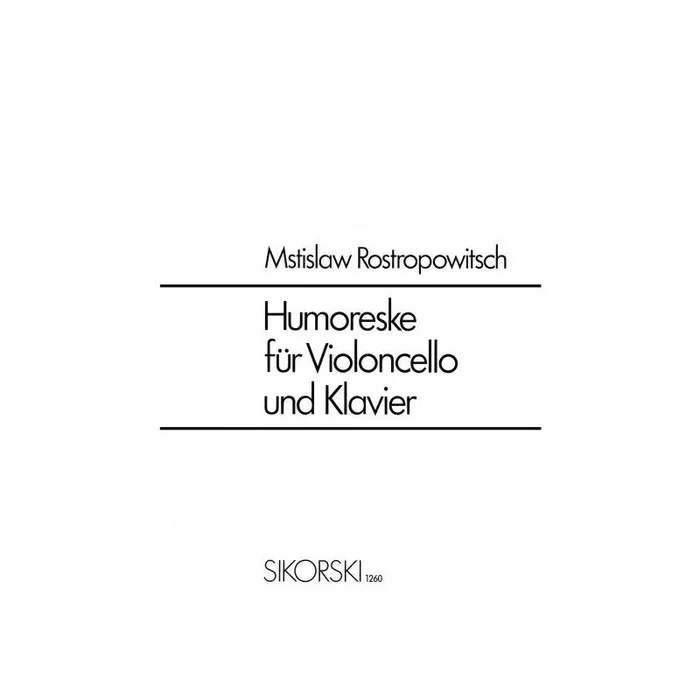 Rostropowic, Mstislav – Humoreske op. 5
