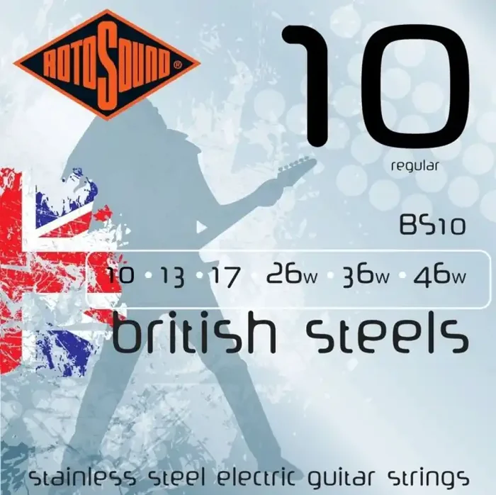 Rotosound BS10 British Steels 10-46 Gauge Electric Guitar Strings