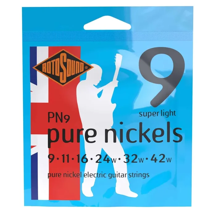 Rotosound PN9 Pure Nickels 9-42 Electric Guitar Strings