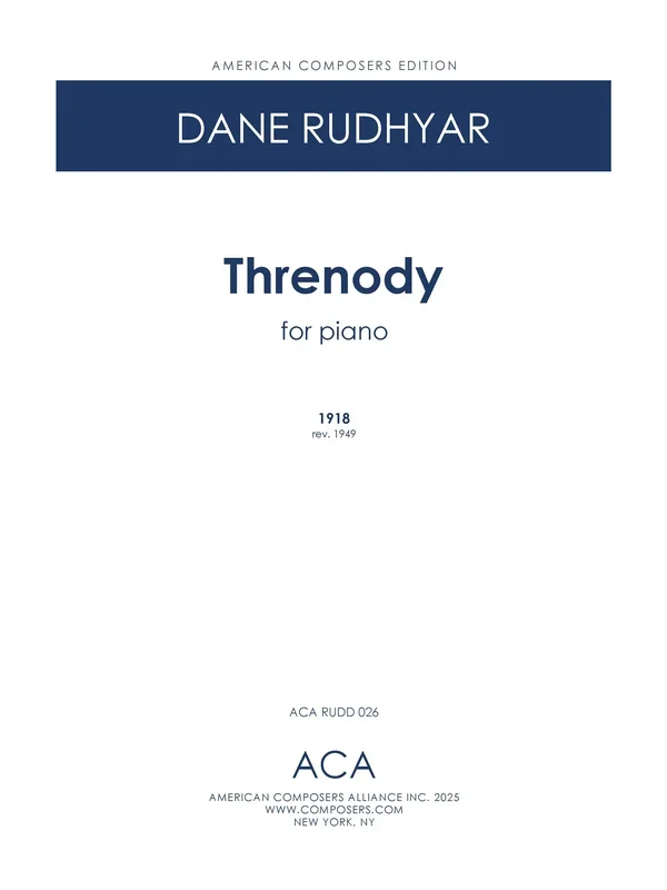 Rudhyar: Threnody