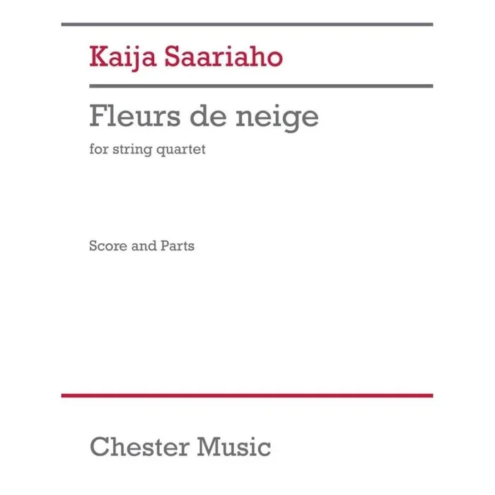 Saariaho, Kaija – Fleurs de neige