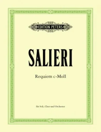Salieri : Requiem In C Minor: Vocal Score (Peters)