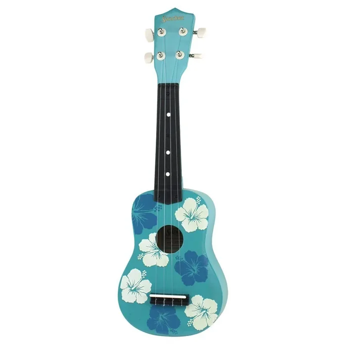 Sanchez ‘Hawaiian’ Soprano Ukulele (Blue Hibiscus)