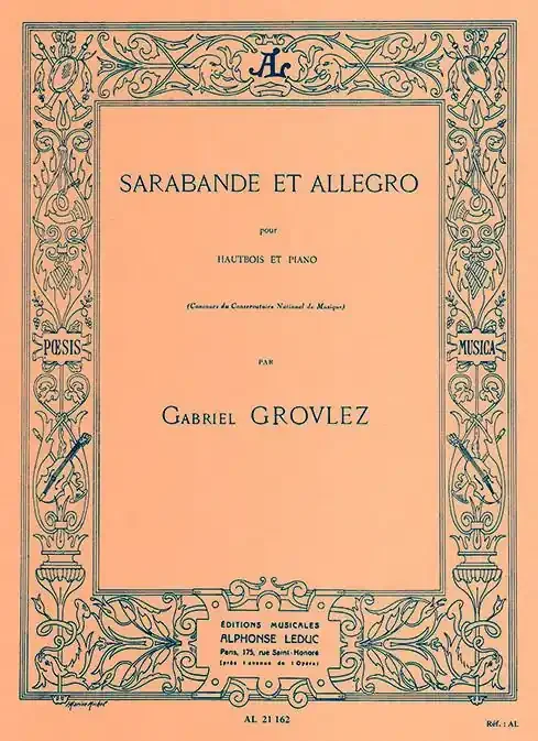 Sarabande Et Allegro (Oboe and Piano) – Gabriel Grovlez