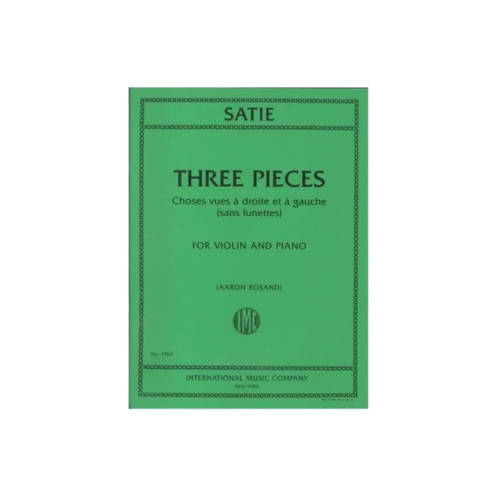 Satie, Erik – Three Pieces
