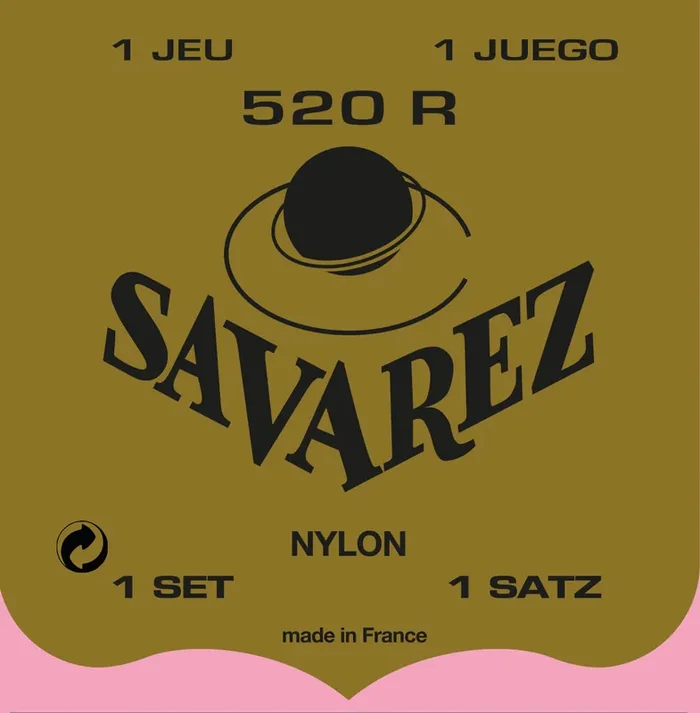 Savarez 520R Red Card Classical Guitar Strings, Normal Tension