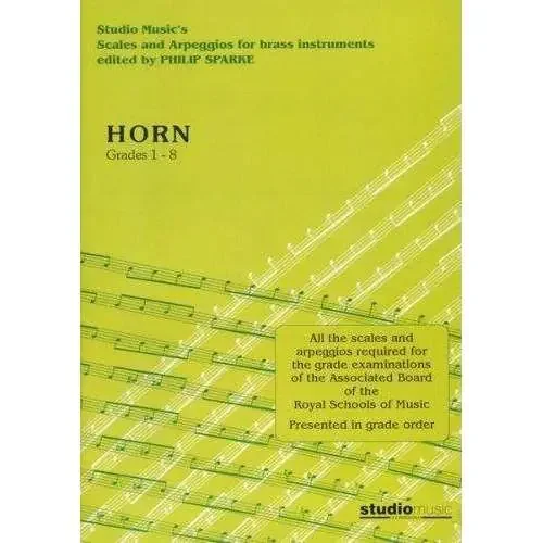 Scales & Arpeggios Horn Sparke Grades 1-8