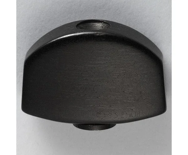 Schaller Ebony Buttons for Mach Set-Big Chrome