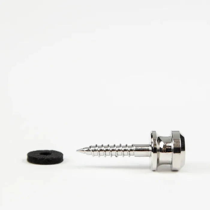 Schaller S-Locks Nickel Strap Buttons and Screws (2-Pack)