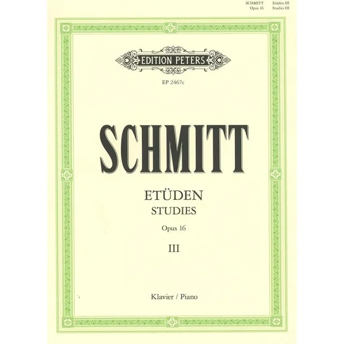 Schmitt, Aloys – Studies, Op16, Book 3
