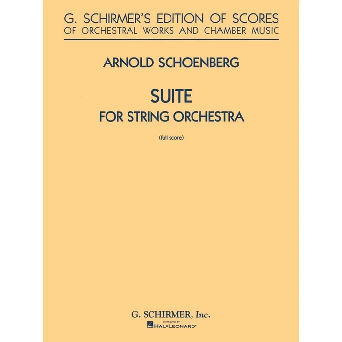 Schönberg, Arnold – Suite in G for String Orchestra