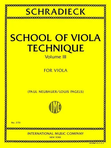 Schradieck: School of Technis – Volume 3 (arr. for viola)