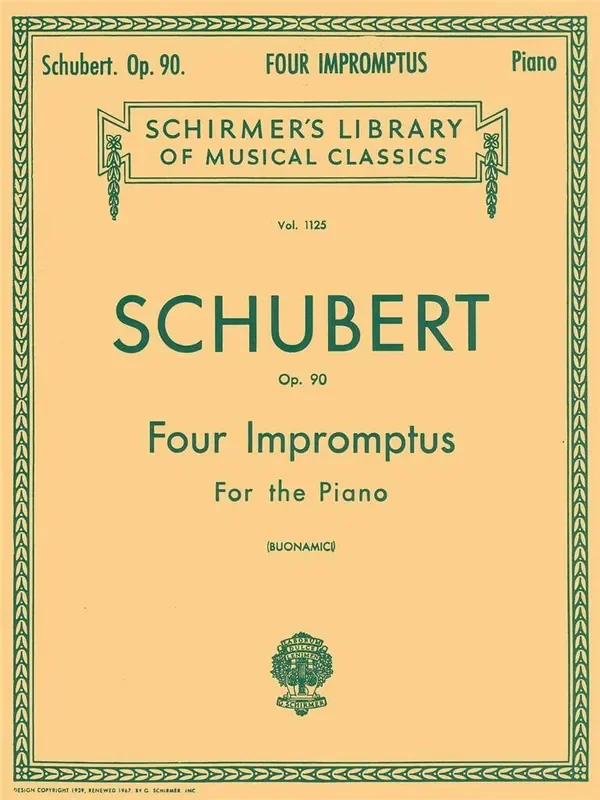 Schubert Four Impromptus OP. 90 For Piano