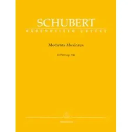 Schubert, Franz Moments Musicaux D780 Piano