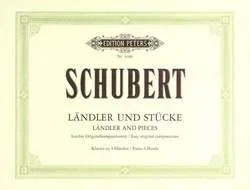 Schubert : Landler & Pieces: Easy Original Compositions: Piano Duet (Peters)